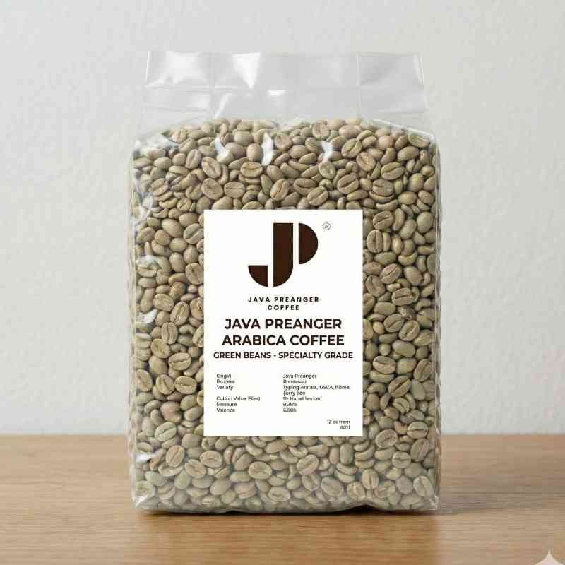 Java Preanger Coffee Beans Vacuum Pack
