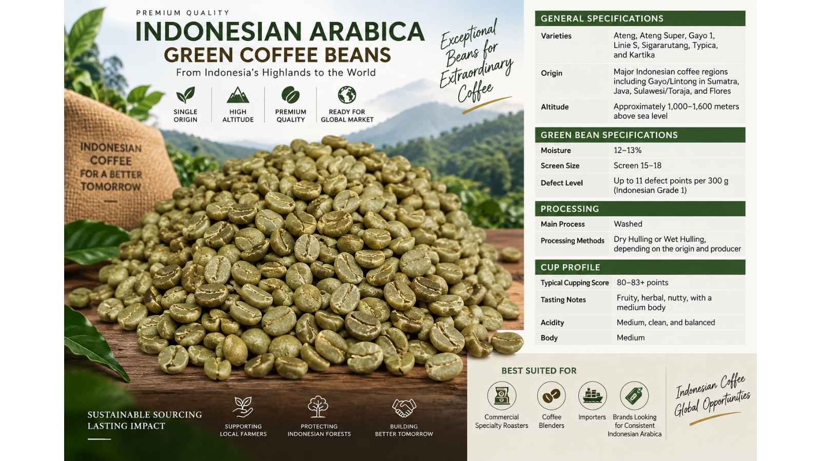 spec sheet arabica g1